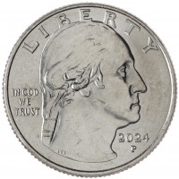 Монета США 25 центов 2024 Зиткала-Ша