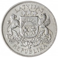 Монета Латвия 2 лата 1926