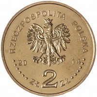 Монета Польша 2 злотых 2014 XXII Зимние Олимпийские игры в Сочи