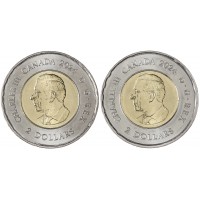 Канада набор 2 монеты 2 доллара 2024 Родина инуитов - Русалка