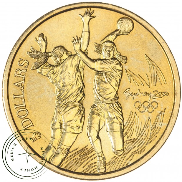 Австралия 5 долларов 2000 Олимпийские игры в Сиднее - Гандбол