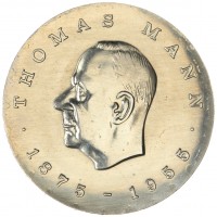 Монета ГДР 5 марок 1975 100 лет со дня рождения Томаса Манна