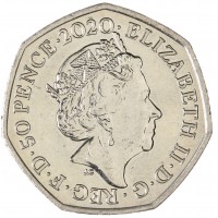 Монета Великобритания 50 пенсов 2020 Британское многообразие