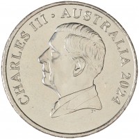 Монета Австралия 20 центов 2024