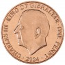 Гибралтар 1 пенни 2024