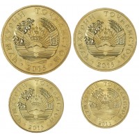 Таджикистан набор 4 монеты 5, 10, 20 и 50 дирам 2011-2015