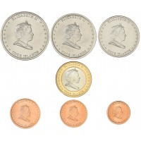 Острова Кука набор 7 монет 1, 2, 5, 10, 20, 50 центов и 1 доллар 2010