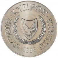 Кипр 1 фунт 1995 50 лет ФАО