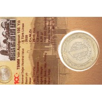 Монета Турция 1 лира 2020 Национальное собрание в буклете