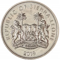 Монета Сьерра-Леоне 1 доллар 2019 Леопард