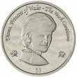 Британские Виргинские острова 1 доллар 2002 Принцесса Диана