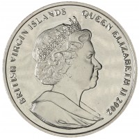 Британские Виргинские острова 1 доллар 2002 Принцесса Диана