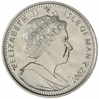 Остров Мэн 1 крона 2007 100 лет Скаутскому движению