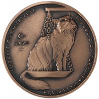 Монета Турция 2 1/2 лиры 2023 Ходжа Насретдин