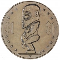 Монета Острова Кука 1 доллар 1973