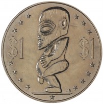 Монета Острова Кука 1 доллар 1973