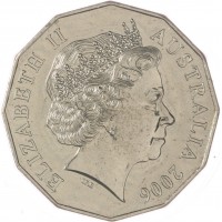 Монета Австралия 50 центов 2006 XVIII Игры Содружества - Регби