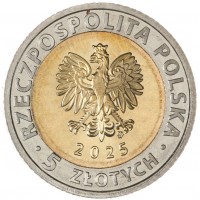Польша 5 злотых 2025 Тыкоцин