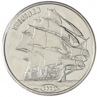 Монета Флорес 1 доллар 2021 Тринидад
