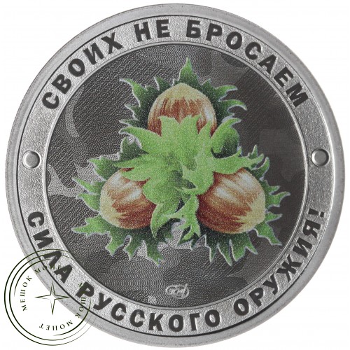 Жетон СПМД 2025 Гордость России, Своих не бросаем, Сила Русского Оружия - Орешник — 937044989
