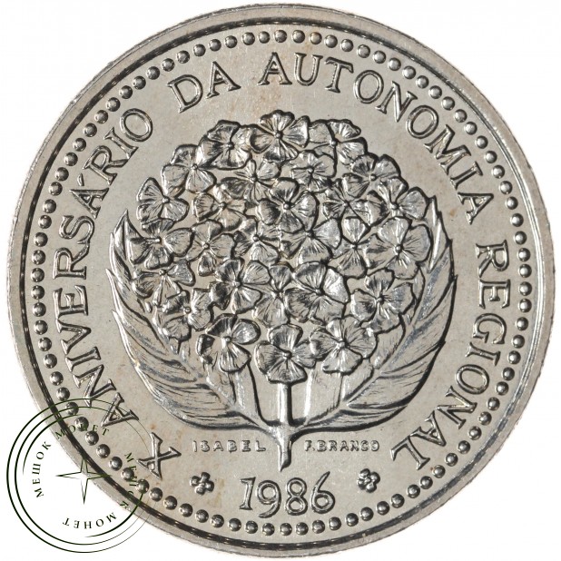 Азорские острова 100 эскудо 1986— 937045421