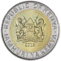 Монета Кения 5 шиллингов 2018