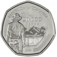 Монета Колумбия 20000 песо 2024 Антиокийская сумка
