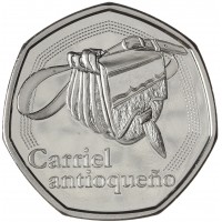 Монета Колумбия 20000 песо 2024 Антиокийская сумка