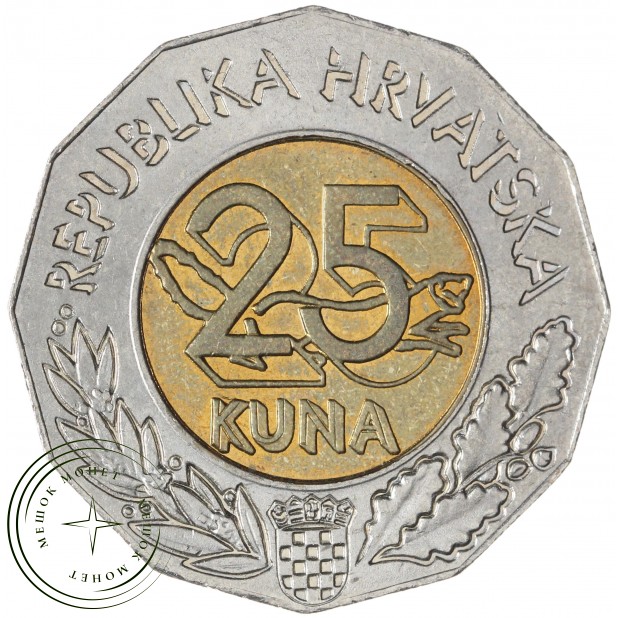 Хорватия 25 кун 2000 Рождение нового тысячелетия — 937045678