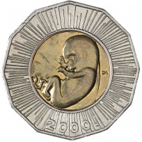 Монета Хорватия 25 кун 2000 Рождение нового тысячелетия