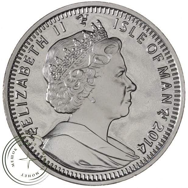 Остров Мэн 1 крона 2014 XXII зимние Олимпийские Игры в Сочи 2014 - Санный спорт — 937045680