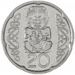 Новая Зеландия 20 центов 2008