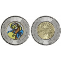 Канада 2 доллара 2025 Дафна Оджиг набор 2 монеты