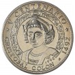 Куба 1 песо 1990 500 лет открытию Америки - Христофор Колумб