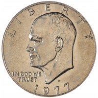 Монета США 1 доллар 1977 D