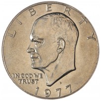Монета США 1 доллар 1977 D