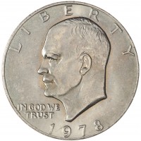 Монета США 1 доллар 1978