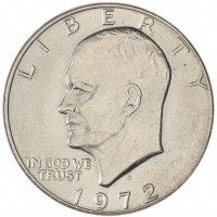 Монета США 1 доллар 1972 D