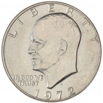 Монета США 1 доллар 1972 D