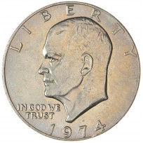 Монета США 1 доллар 1974