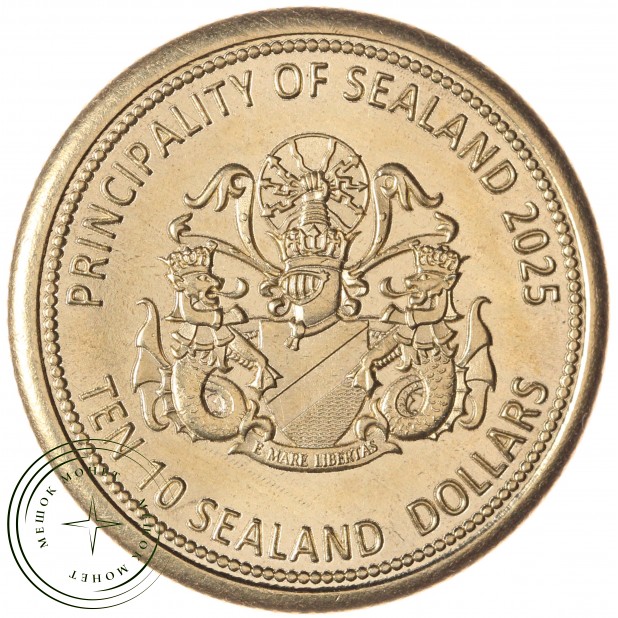 Княжество Силенд 10 долларов 2025 «История Российской Космонавтики» - Луноход-1 — 937045932