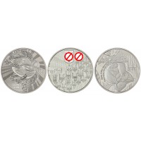 Украина Набор 3 монеты 5 гривен 2022 Государственные символы Украины 