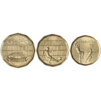 Аргентина Набор 3 монеты 1978 Футбол