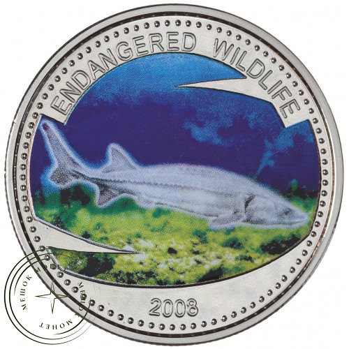 Палау 1 доллар 2008 Осетр — 937045960