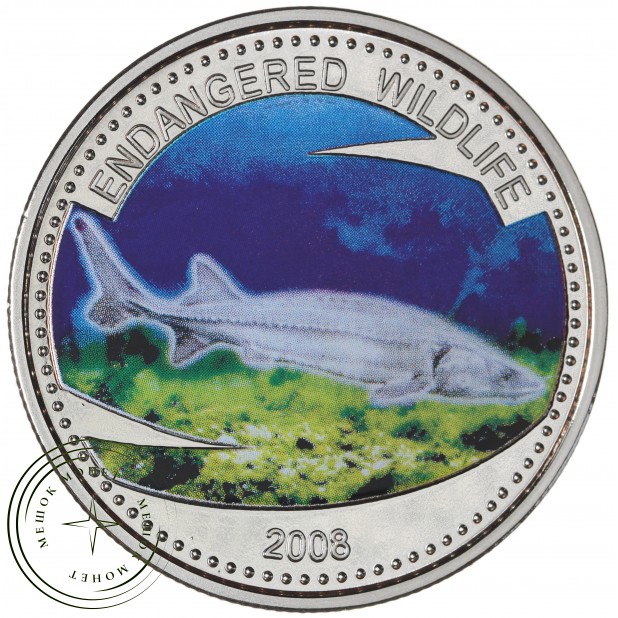 Палау 1 доллар 2008 Осетр — 937045960