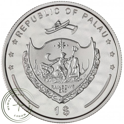 Палау 1 доллар 2008 Осетр — 937045960