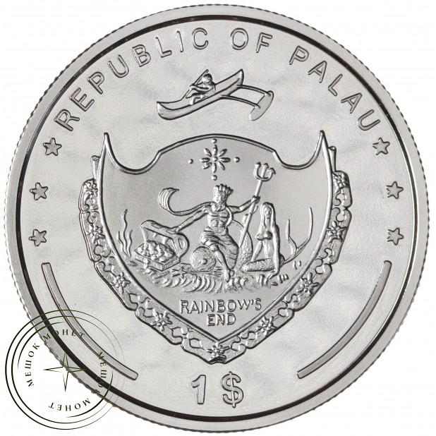 Палау 1 доллар 2008 Осетр — 937045960