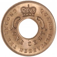 Монета Британская Восточная Африка 1 цент 1962