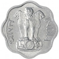 Монета Индия 2 пайса 1971