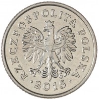 Монета Польша 50 грошей 2015